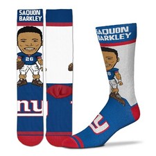Saquon Barkley New York Giants For Bare Feet Player Socks