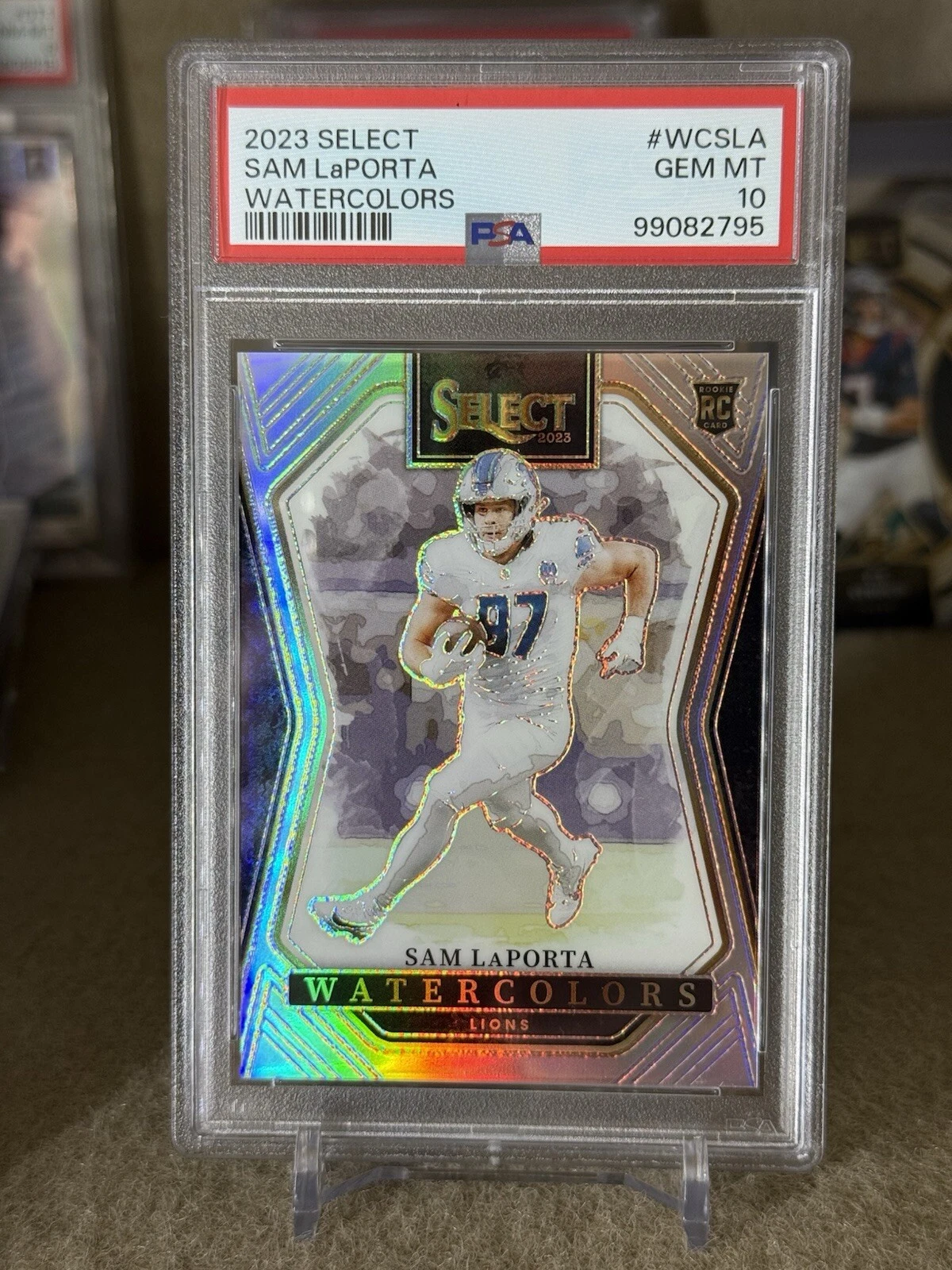 Sam LaPorta Panini Select Watercolors #WCSLA Base