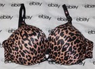 NEW Victoria's Secret Bombshell Plunge Bra 34C Animal Print & Cheeky Set Medium — photo 2