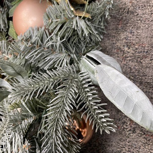 22” Wonderland Pine Wreath With Ornaments, Pine Cones & greenery - Picture 9 of 11