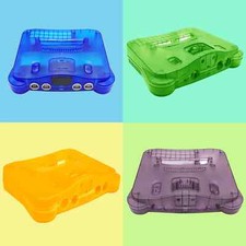 ORIGINAL Replacement Shell Case for Nintndo 64 N64 Transparent Box HIGH QUALITY
