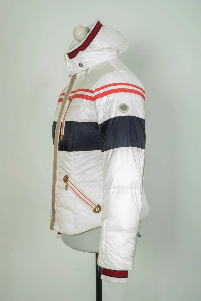 Chaqueta Parka Mujer Bogner Brasil Ski Puffer Invierno Con Capucha Blanca Talla 40 EE. UU. 10 Foto 3 de 4
