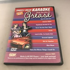 Singers Dream Karaoke: Sing the Hits of Grease DVD, 2011 No Lyric Book