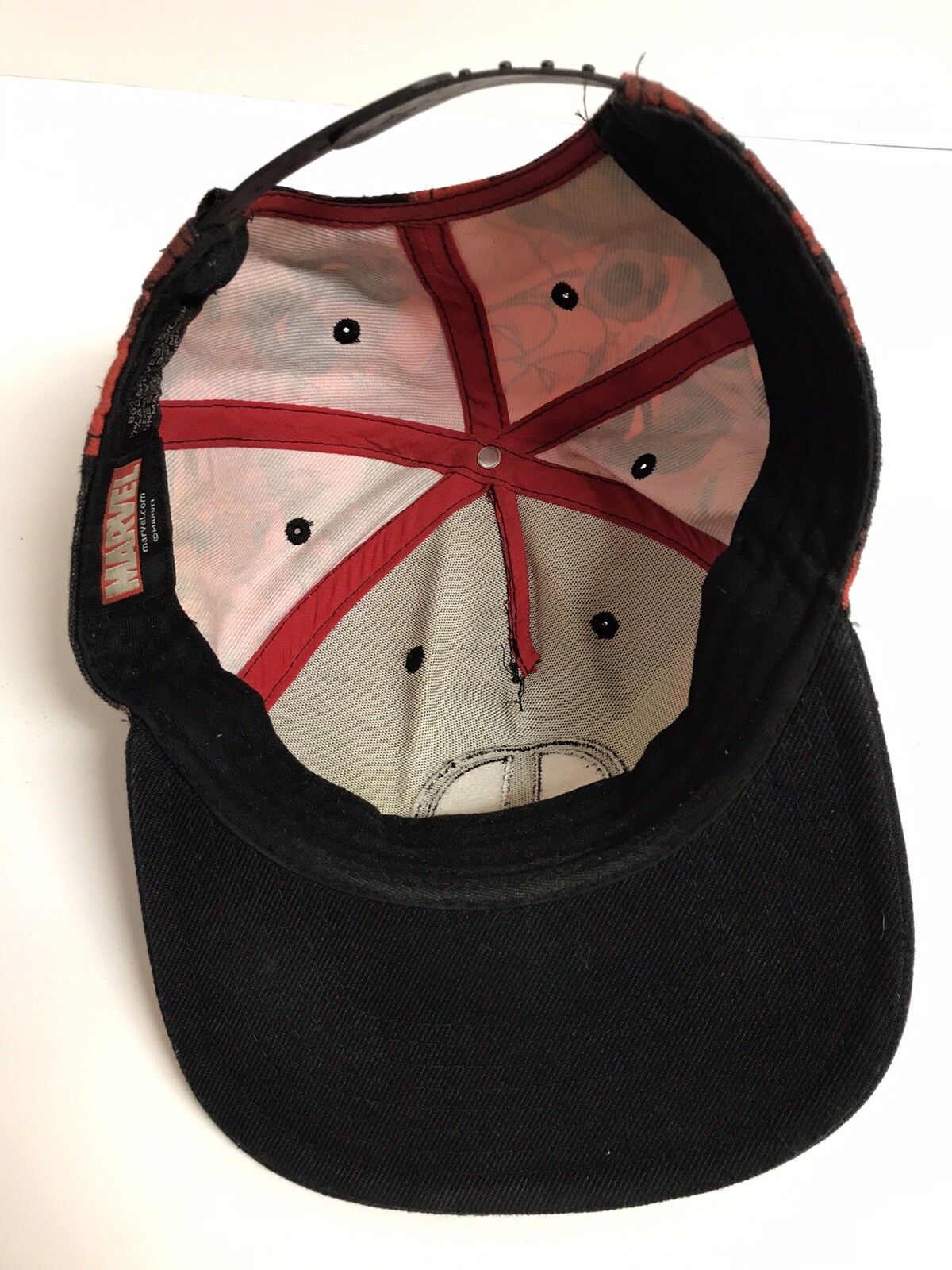 Marvel Deadpool Red Snapback Hat - image 7
