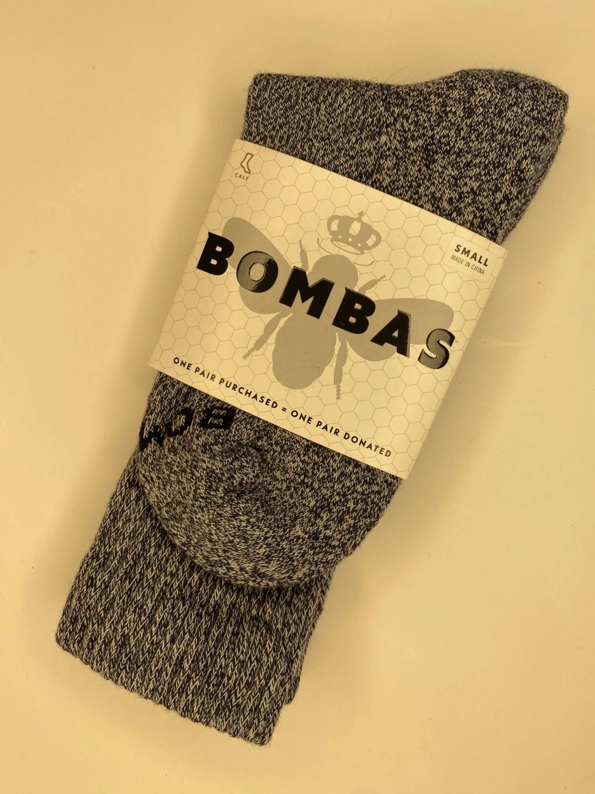 [3 Pack] Bombas Blue Marl Crew Socks