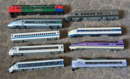 Bandai Train Lot Of 9 - 1990s Made In Japan - Picture 1 of 9