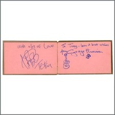 Autograph Book Owned By Tony Zemaitis Jnr Including George Harrison (UK)