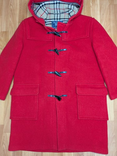 Burberrys London Specialty Duffle Toggle Mercey Wool Pea Coat VTG L - Picture 2 of 14
