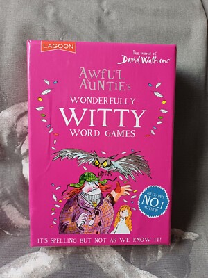 Schreckliche Tanten witziges Wortkartenspiel World of David Walliams Kinderspiele