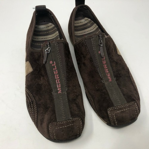 Zapatos Merrell Barrado para mujer 8,5 marrón castaño gamuza sin cordones ligeros activos - Imagen 2 de 8