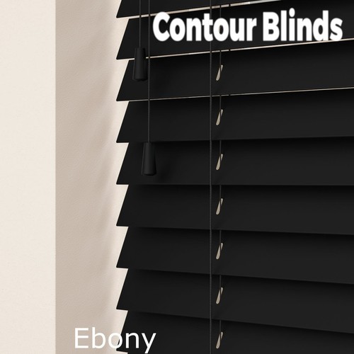 black wood blinds