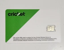 New Cricket Sim Card Nano LTE 4G