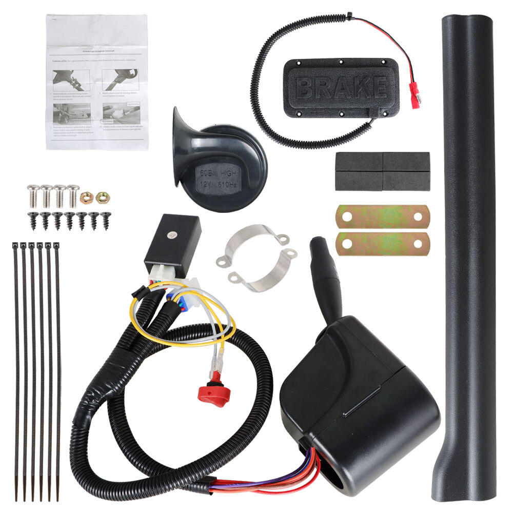 Golf Cart LED Light Turn Signal Kit W/ Horn Brake Hazard For Club Car Yamaha