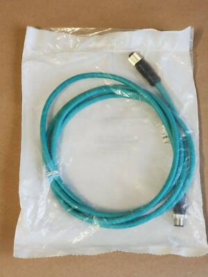 Mencom MDE45-4MFP-2M Ethernet Cordset, 4 Pole, Male/Female, 2 Meter