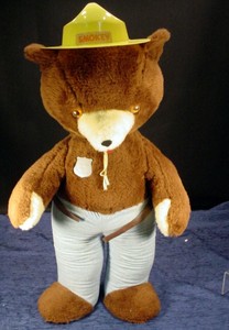 smokey bear stuffed animal vintage