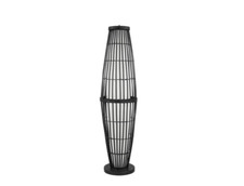 Tropical Black Outdoor Indoor Floor Light Lamp 51 In. With Black Base Tropical Black Outdoor Indoor Floor Light Lamp 51 In. With Black Base