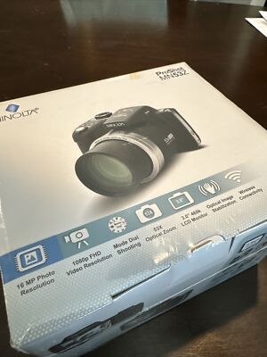 Minolta Pro Shot 16 Mega Pixel HD Digital Camera 53x Optical Zoom, SEALED BOX