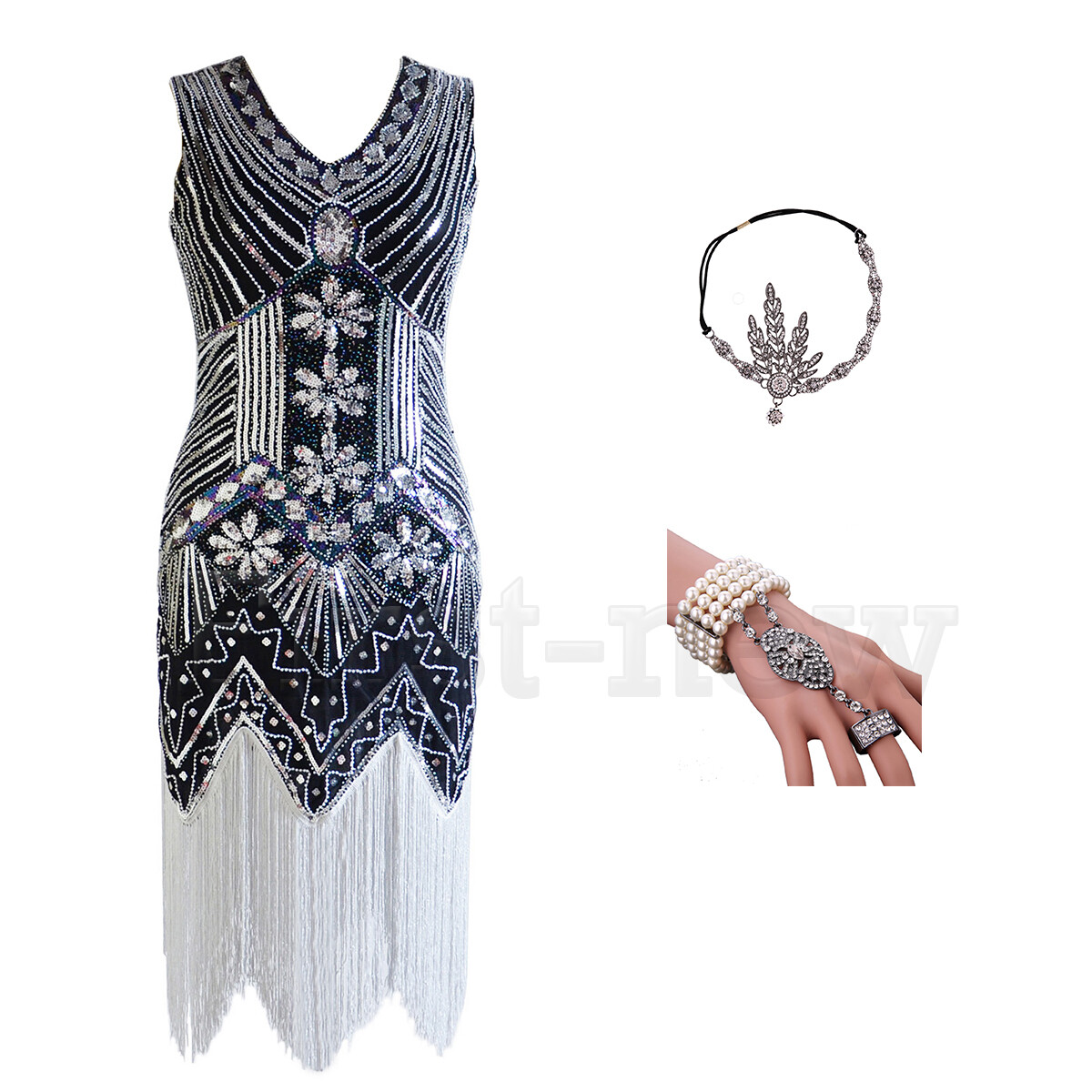 1920s Gatsby Flapper Beaded Fringe Party Dress - The Lulu - Pink Opaline