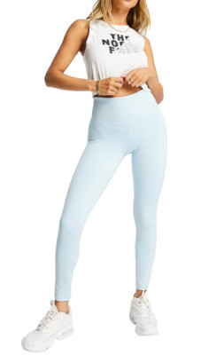 THE NORTH FACE Women's Dune Sky 7/8 Leggings sz L Large Light Beta Blue