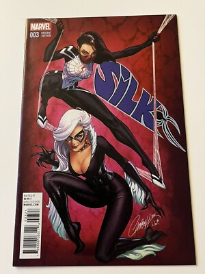 Silk #3 1:25 J Scott Campbell Variant Marvel Comics HTF Cindy Moon Black Cat
