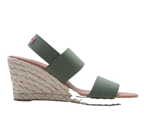 Womens Andre Assous Calesa Leather Espadrille Platform Wedge  display picture 1
