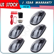 5pcs Cab Roof Marker Light Clear Lens+Wire Pack For 12-16 Dodage Ram Truck