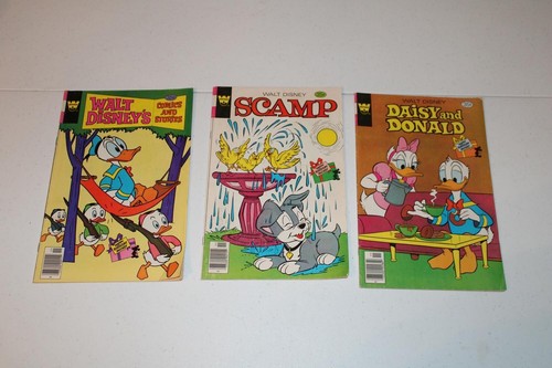 Lot of 3 Vintage 1978 Whitman Walt Disney Comics