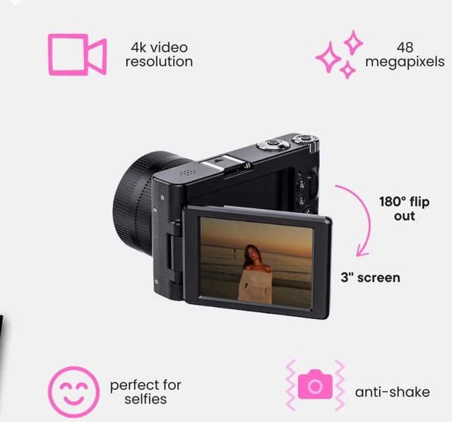 Snap'd MaxShot - Viral Retro 4K Digital Camera