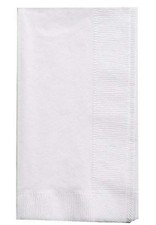 Bell Marque White Dinner Napkin-300 2-Ply White Dinner 1/8 Fold -Pack of 300ct