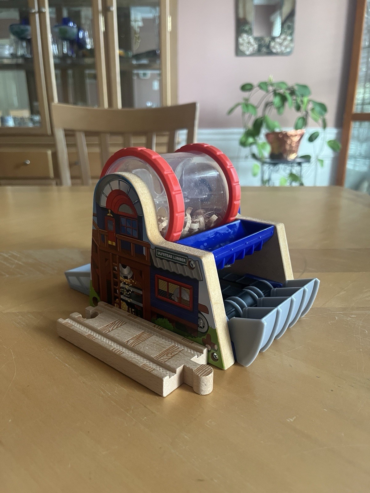 Thomas Wooden Railway Wood Chipper Track Set without Cargo Car