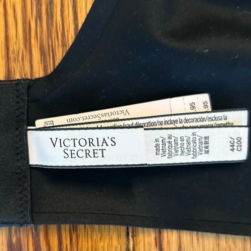 Victoria’s Secret Perfect Coverage Underwire Bra Women Plus SZ 44C Black NEW - Picture 8 of 9