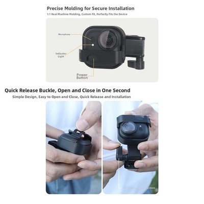 Rucksackclip für Insta360 Go Ultra Kamera aus starkem ABS-Material