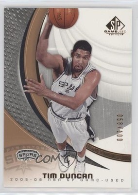 2005-06 SP Game Used Edition Bronze 58/100 Tim Duncan #87 HOF 0c3