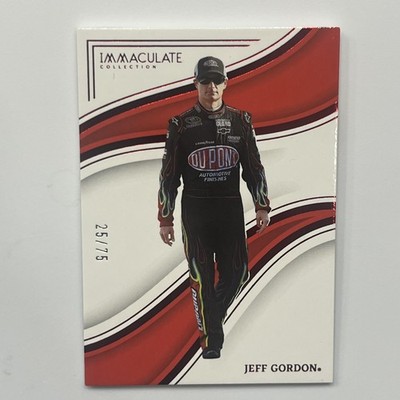 2023 Panini Chronicles #76 Jeff Gordon Immaculate Red #/75