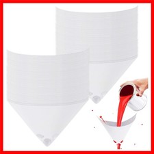 100pcs Paint Strainers Paper Cone Paint Mixing Cup Strainer Fine Mesh Filters... 100pcs Paint Strainers Paper Cone Paint Mixing Cup Strainer Fine Mesh Filters...