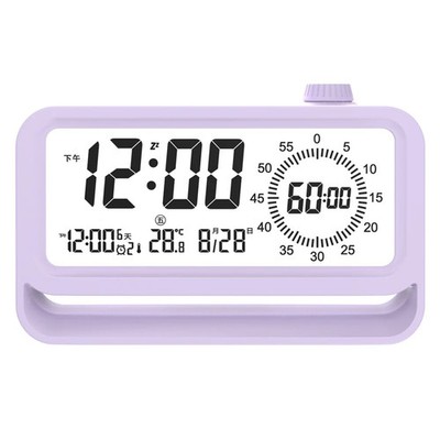Digital Alarm Clock with Visual Timer 3 Level Brightness Countdown LCD Time