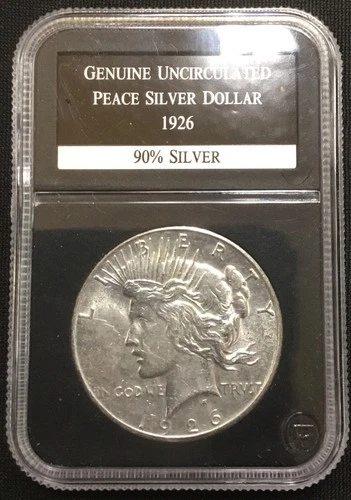 1926 Uncirculated Peace Silver Dollar PCS 90% Silver