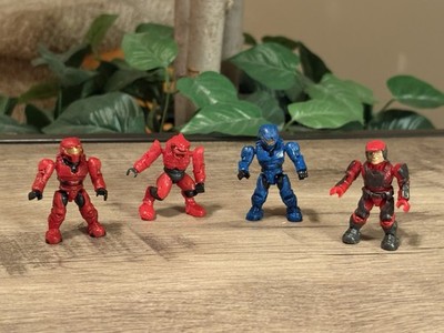 Halo Mega Bloks Lot Of 4 Loose Mini Action Figures