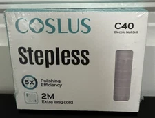 Coslus Stepless C40 Electric Nail Drill 5x Polishing Efficiency NEW