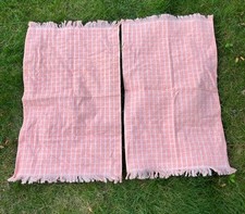 Leshner Mills Vtg Tea Hand Towels Made In USA Peach NWOT