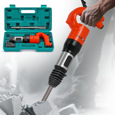 Heavy-Duty Pneumatic Hammer 21L/S Chisel Concrete Breaker with Carry Case