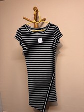 Women’s UK2LA Coral & Black Striped Mini Dress 