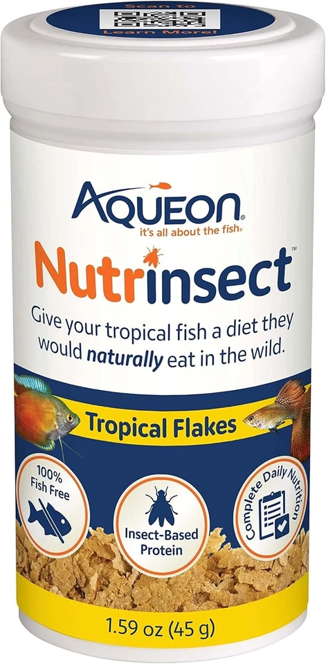 Nutrinsect Fish-Free Fish Food, Tropical Flakes, 1.59 Oz - Imagem 2 de 4