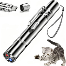 Cat Laser Toys, USB Rechargeable, 3 Light Modes 5 Fun Patterns