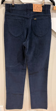 Vintage 70s Lee Riders Navy Blue Corduroy Pants Size 30x34 NWOT USA Talon