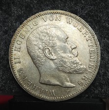 1913 F Wurttemberg Germany 3 Mark