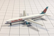 AMERICA WEST Boeing 757-200 Aircraft Model 1:500 Scale Herpa N909AW - READ
