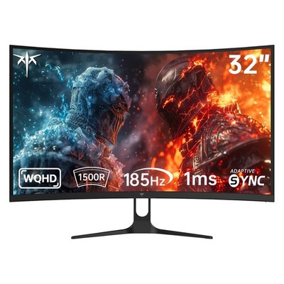 KTC H32S5 32'' Curved Gaming Monitor 2K 180Hz QHD 1500R 1ms with Adaptive Sync
