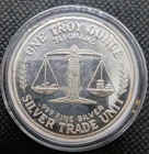 One Troy Ounce US Silver Trade Unit  .999 fine silver