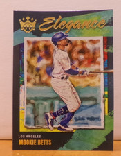 FANTASTIC ART ON A BASEBALL CARD MOOKIE BETTS LOS ANGELES DODGERS ELEGANCE CHASE